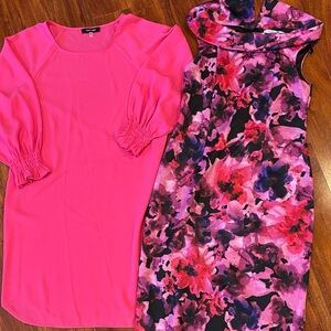 Pink Dress and Floral Dress Set